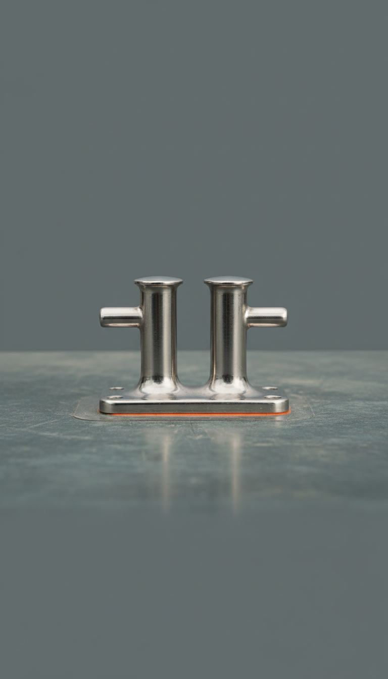 Stainless steel deck cleat